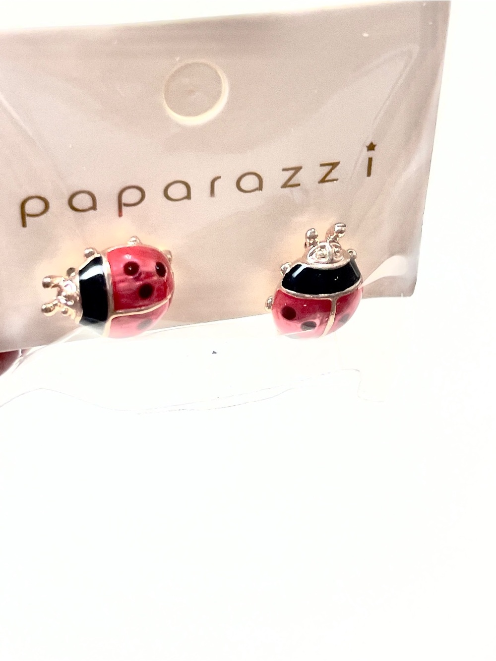 Ladybug Stud Earrings - Picture 5 of 7
